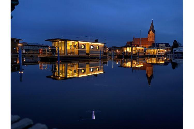Hausboot Fjord Vela Mit Biosauna In Barth Exterior foto